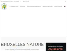 Tablet Screenshot of bruxellesnature.be